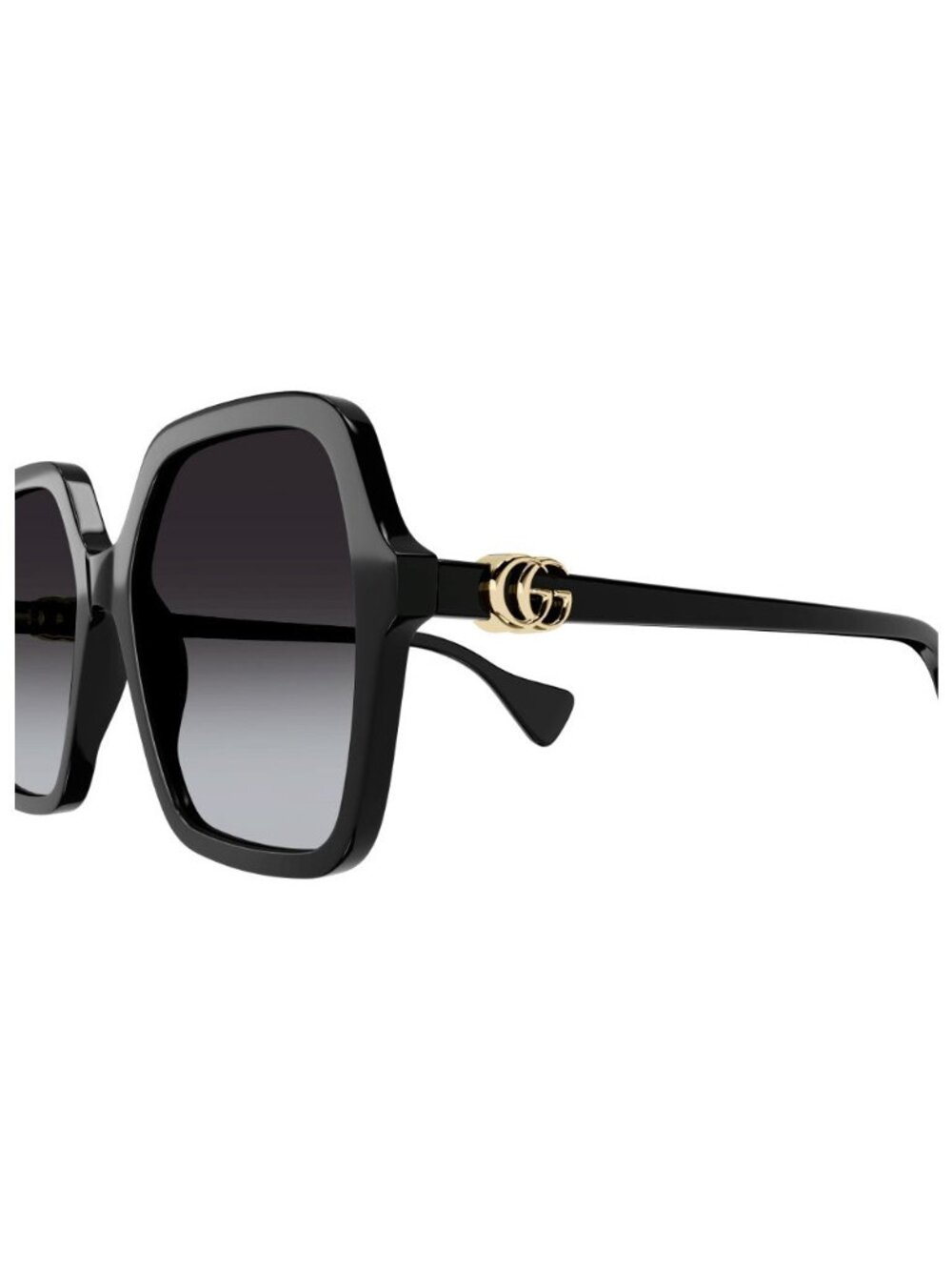 New Gucci Unisex Sunglasses Black Square Multicolor Lens Acetate Frame GG1072SA - Picture 3 of 3